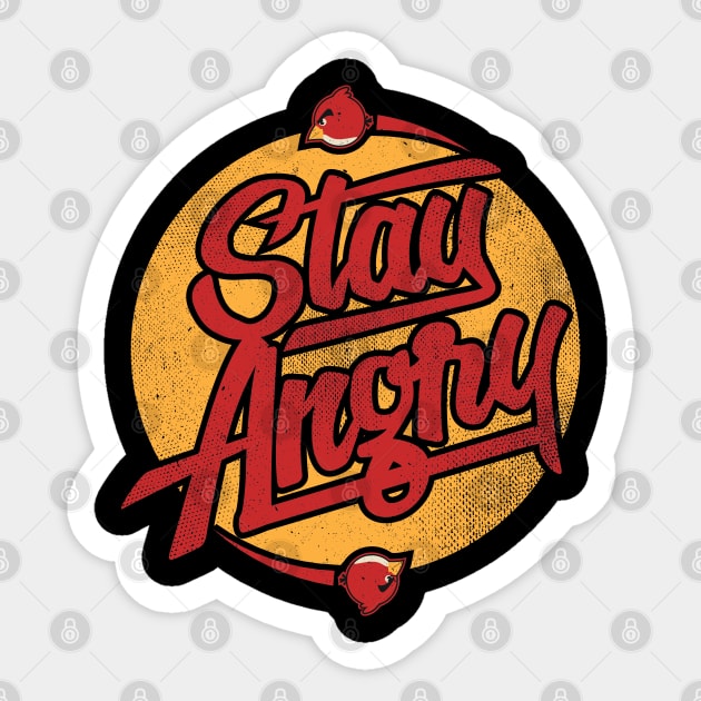 Stay Angry Sticker by Akiwa